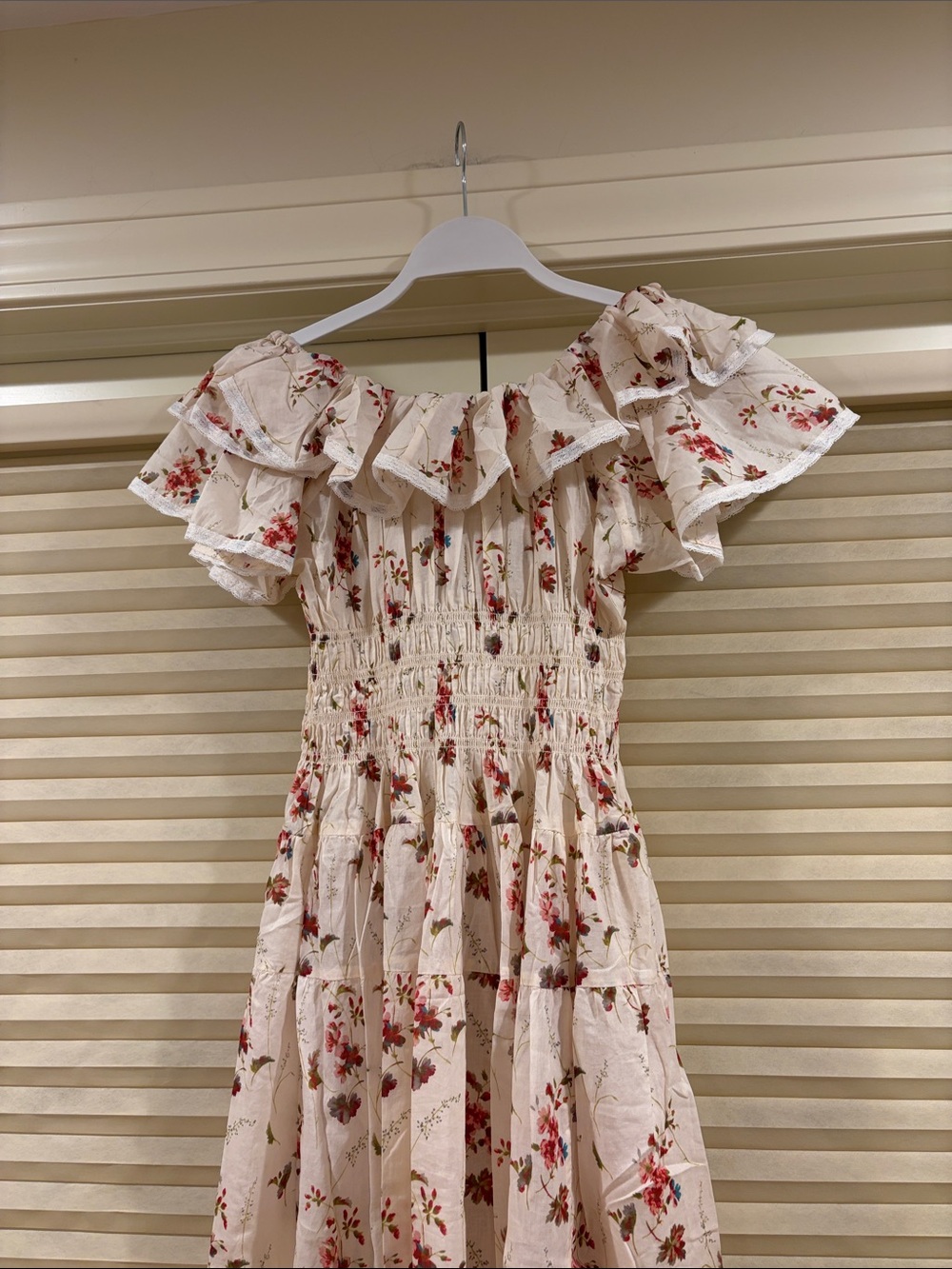 NWOT Doen Illiana Tiered Organic Cotton Midi Dress, Size M - Picture 6 of 10
